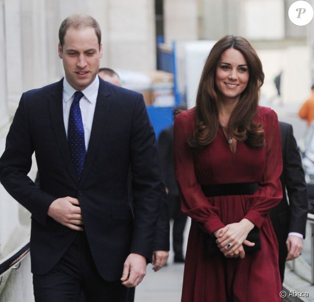 Le prince William et Kate Middleton le 11 janvier 2013 à Londres à la National Portrait Gallery