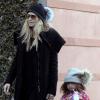 Heidi Klum, son compagnon Martin Kristen et les enfants du mannequin,  Lou, Leni et Johann, le 12 janvier 2013 à Los Angeles.