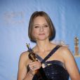 Jodie Foster et son Cecil B. DeMille Award lors des Golden Globes à Los Angeles le 13 janvier 2013