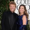 Jon Bon Jovi et sa femme Dorothea lors de la cérémonie des Golden Globes à Los Angeles le 13 janvier 2013