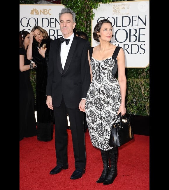 Daniel Day-Lewis et Rebecca Miller lors de la cérémonie des Golden Globes à Los Angeles le 13 janvier 2013