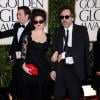 Helena Bonham Carter et Tim Burton lors de la cérémonie des Golden Globes à Los Angeles le 13 janvier 2013