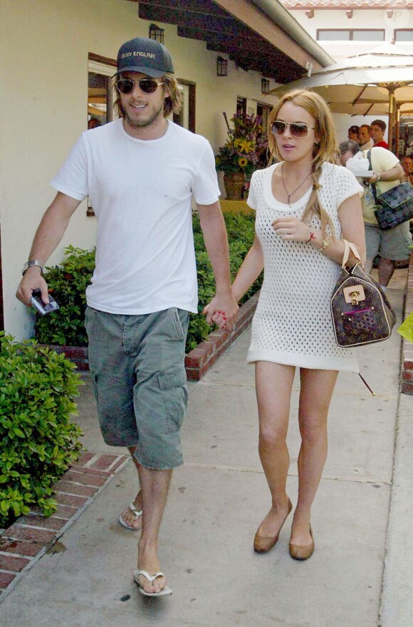 Harry Morton et Lindsay Lohan à Los Angeles, le 5 juillet 2006.
