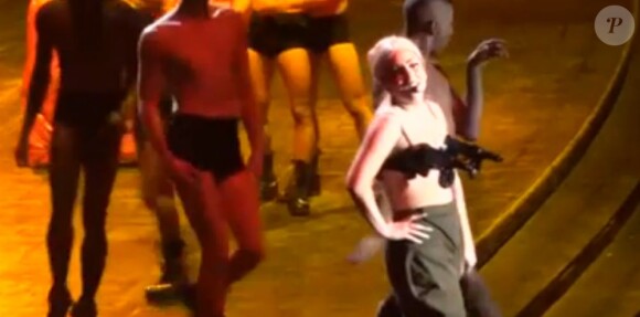 Lady Gaga lors de son concert à Vancouver, le 11 janvier 2013.