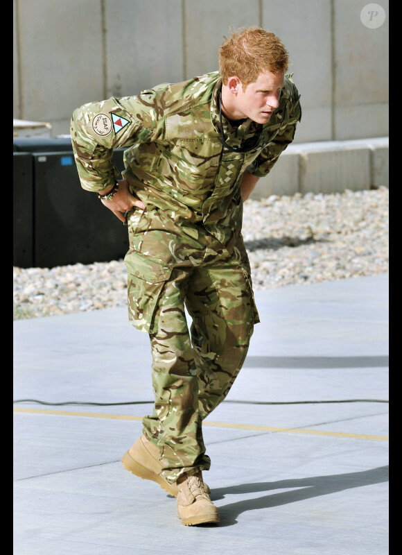 Le prince Harry est sur la base de Camp Bastion en Afghanistan, depuis le 7 septembre 2012.
