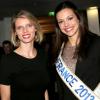 Sylvie Tellier et Marine Lorphelin le 14 janvier 2013 lors de la remise du prix du sportif de l'année Radio France à Paris remis cette année à Céline Dumerc, joueuse de l'équipe de France de basket
