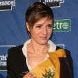 Céline Dumerc  le 14 janvier 2013, lauréate du prix du sportif de l'année Radio France à Paris 