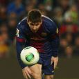 Lionel Messi lors du match FC Barcelone - Malaga au Camp Nou, le 16 janvier 2013.