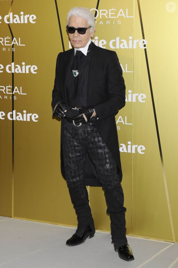 Karl Lagerfeld à Madrid le 22 novembre 2012