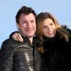 Michaël Youn et sa compagne Isabelle Funaro pendant le photocall du Festival du film de comédie à l'Alpe d'Huez le 17 janvier 2013.