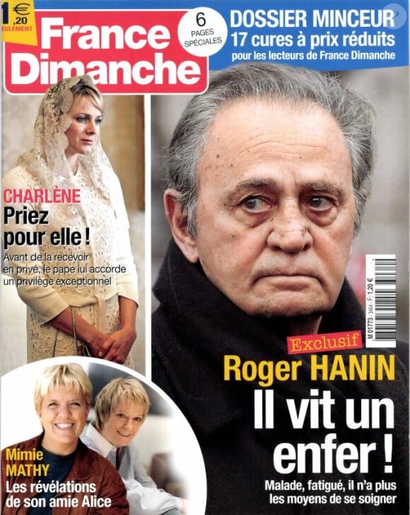 Magazine France Dimanche du 18janvier 2013.