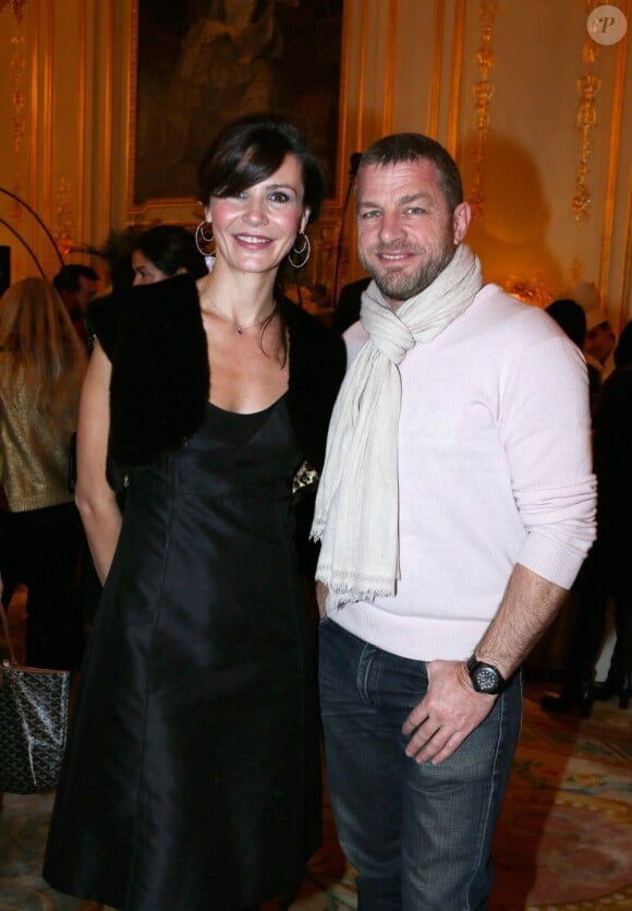 Anne Vogt Bordure et Jacques Bungert lors de la traditionnelle Galette des Reines de l'hôtel Le Meurice à Paris le 12 janvier 2013