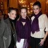 Alejandra di Andia, Gabrielle Lazure et Jovanka Sopalovic lors de la traditionnelle Galette des Reines de l'hôtel Le Meurice à Paris le 12 janvier 2013