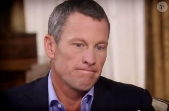 Lance Armstrong en pleine confession de son dopage face à Oprah Winfrey, le 17 janvier 2013.
