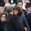 Barack et Michelle Obama lors de la cérémonie d'investiture le 21 janvier 2013.