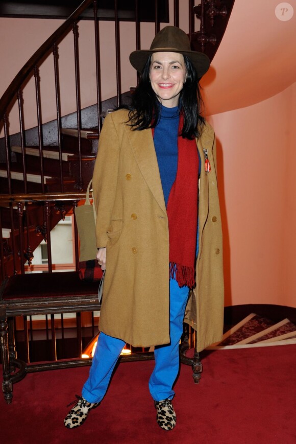 Lio assiste au défilé haute couture Franck Sorbier au théâtre du Palais Royal. Paris, le 23 janvier 2013.