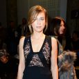L'actrice Marie-Josée Croze assistent au défilé haute couture printemps-été 2013 d'Elie Saab au Pavillon Cambon. Paris, le 23 janvier 2013.