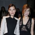 Virginie Ledoyen et Marie-Josée Croze assistent au défilé haute couture printemps-été 2013 d'Elie Saab au Pavillon Cambon. Paris, le 23 janvier 2013.