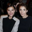 Virginie Ledoyen et Clotilde Courau assistent au défilé haute couture printemps-été 2013 d'Elie Saab au Pavillon Cambon. Paris, le 23 janvier 2013.