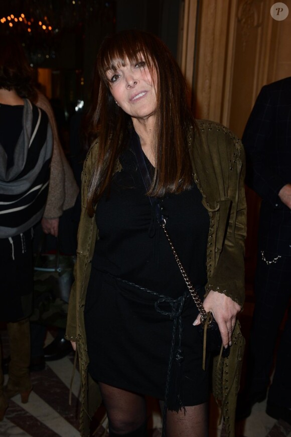 Babeth Djian, rédactrice en chef du magazine Numéro, assiste à l'after-show d'Elie Saab suivant son défilé haute couture printemps-été 2013. Paris, le 23 Janvier 2013.