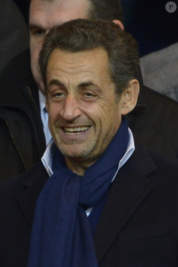 Nicolas Sarkozy au Parc des Princes à Paris, le 16 décembre 2012.