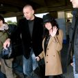 Jenifer arrive à l'aéroport de Nice, avant de filer vers Cannes pour les NRJ Music Awards, le 25 janvier 2013.