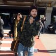 M. Pokora arrive à l'aéroport de Nice, avant de filer vers Cannes pour les NRJ Music Awards, le 25 janvier 2013.