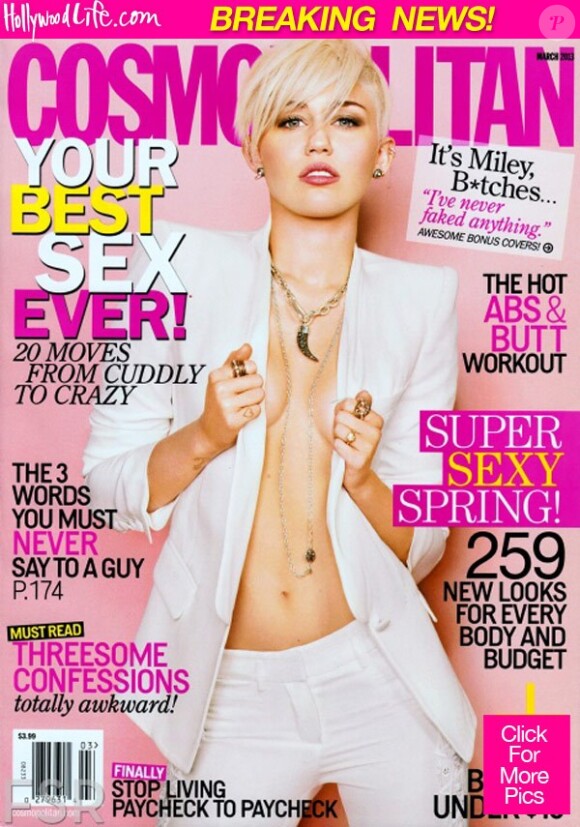 Magazine Cosmopolitan pour le mois de mars 2013.