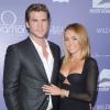 Liam Hemsworth et son fiancé Miley Cyrus le 27 juin 2012 à Los Angeles.