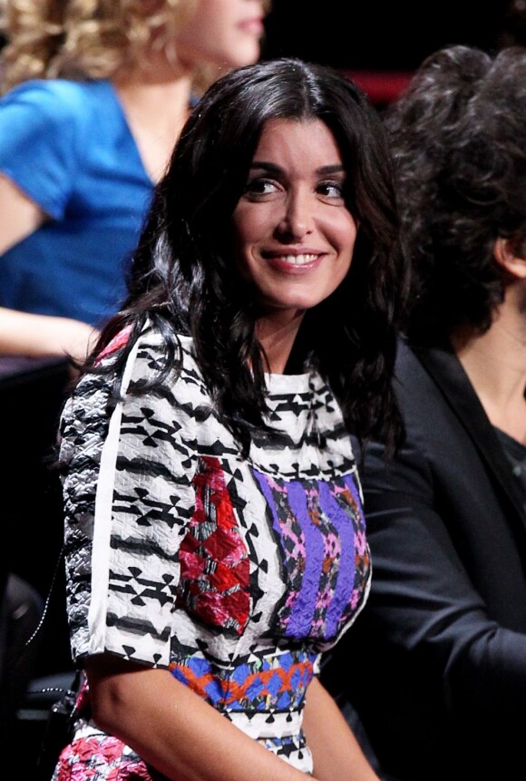 Jenifer lors de l'enregistrement du prime 'Samedi soir on chante Goldman', diffusé le 19 janvier 2013 sur TF1