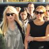 Lindsay Lohan, Dina Lohan et son avocat arrivent à la cour de justice de Los Angeles, le 30 janvier 2013.