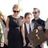 La belle Lindsay Lohan, Dina Lohan et son avocat arrivent à la cour de justice de Los Angeles, le 30 janvier 2013.