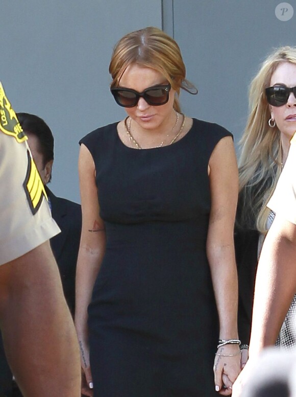 Lindsay Lohan au tribunal de Los Angeles le 30 janvier 2013. Le procès a été repoussé au 1 er mars 2013.