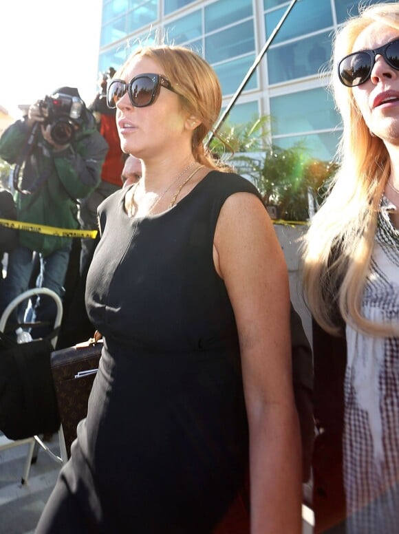 Lindsay Lohan au tribunal de Los Angeles le 30 janvier 2013. Le procès a été repoussé au 1 er mars 2013.