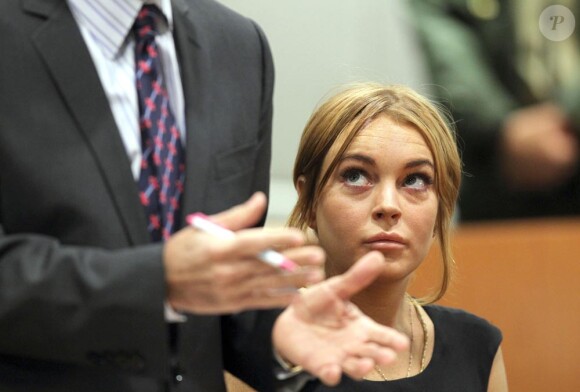 Lindsay Lohan au tribunal de Los Anegeles le 30 janvier 2013. Le proces a ete repousse au 1 er mars 2013