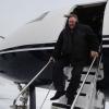 Gérard Depardieu arrivant le 6 janvier 2013 à Saransk, capitale de la Mordovie, république autonome russe