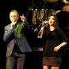 Alain Chamfort et Camélia Jordana - concert exceptionnel du chanteur au Grand Rex autour de son album de duos "Elles et Lui" à Paris le 30 janvier 2013. 