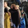Les filles de 90210 sur le tournage de la série, à Los Angeles, le 31 janvier 2013.