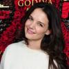 La jolie Katie Holmes au lancement du concours Share Love pour la Saint Valentin, chez Godiva, au Rockefeller Center à New York City, le 31 janvier 2013.