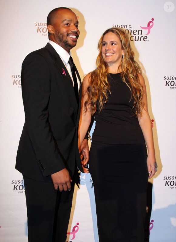 Donald Faison et Cacee Cobb, amoureux, à la soirée Suzan Komen, le 28 octobre 2011 à Washington.