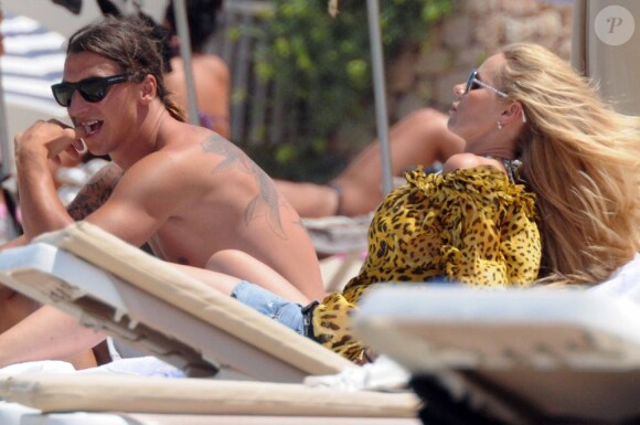 EXCLUSIF - Zlatan Ibrahimovic et sa compagne Helena Seger le 15 juillet 2012 en vacances à Formentera