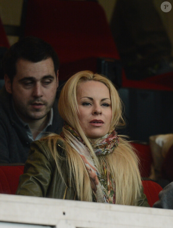 Helena Seger lors d'un match entre le Paris Saint-Germain et Troyes au Parc des Princes à Paris le 24 novembre 2012