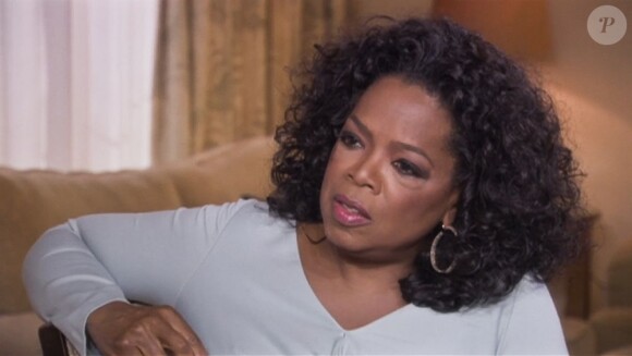 Oprah Winfrey lors de l'interview de Lance Armstrong le 17 janvier 2013