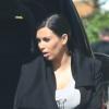 Exclusif - Kim Kardashian, enceinte, arrive à Miami pour seulement quelques heures. Le 2 février 2013.