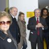 Bernadette Chirac, Lorie, Jean-Paul Huchon, Christian Karembeu et Mireille Faugère  lors de l'inauguration d'une Maison des Ados financés grâce à l'opération Pièces jaunes à l'hôpital Robert-Debré à Paris le 4 février 2013