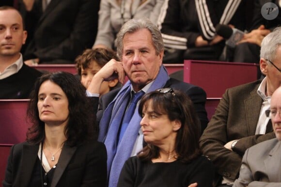 Jean-Louis Debré lors de la finale de l'Open GDF-Suez de Paris au stade Pierre de Coubertin le 3 février 2013 à Paris