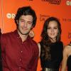 Adam Brody et Leighton Meester à la première de The Oranges, au Tribeca Grand Hotel à New York City, le 14 septembre 2012.