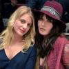 Mélanie Laurent et Isabelle Adjani lors de la soirée Soirée A Club – Diner My Travel Chic par Albane Cleret chez Castel le 31 janvier 2013