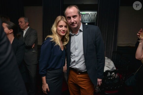 Mélanie Laurent et Frédéric Savoyen lors de la soirée Soirée A Club – Diner My Travel Chic par Albane Cleret chez Castel le 31 janvier 2013