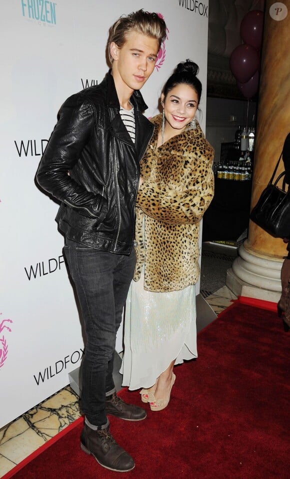 Austin Butler et Vanessa Hudgens au défilé Wildfox automne-hiver 2013, à New York, le 6 février 2013.